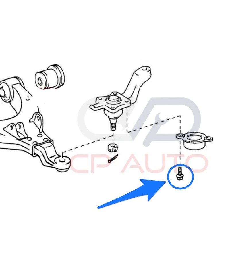 95 04 TOYOTA FRONT LOWER BALL JOINT BOLTS 14MM OEM QTY 8 NEW