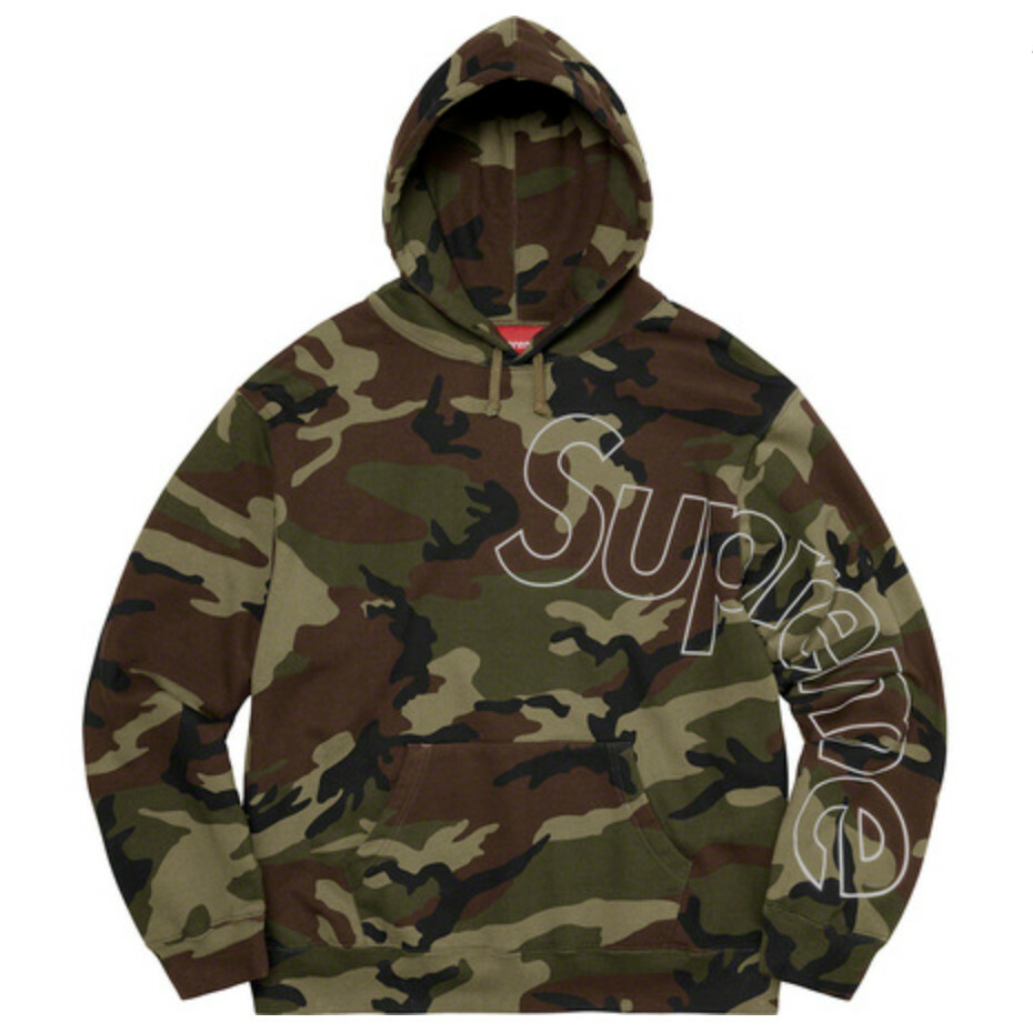 トップス Supreme Hooded Waffle Ringer camo Supreme HOODED WAFFLE RINGER Hoodie S Cotton Multicolor