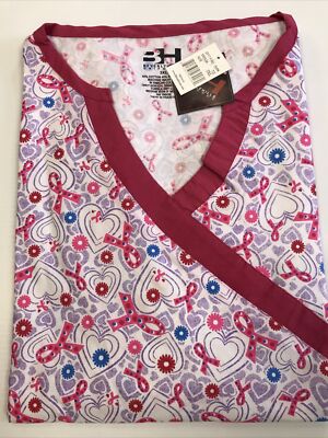 New w/Tags - Beverly Hills Uniforms Plus Size Scrub Top, Style #510W, 3XL-5XL
