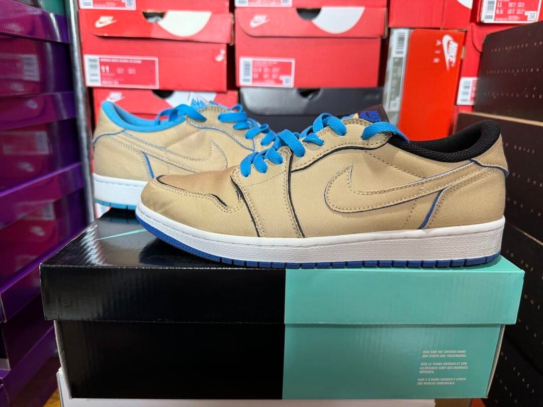 2019 NIKE SB AIR JORDAN 1 LOW QS Desert Ore Royal Blue Air 2019 NIKE SB AIR JORDAN 1 LOW QS Desert Ore Royal Blue Air