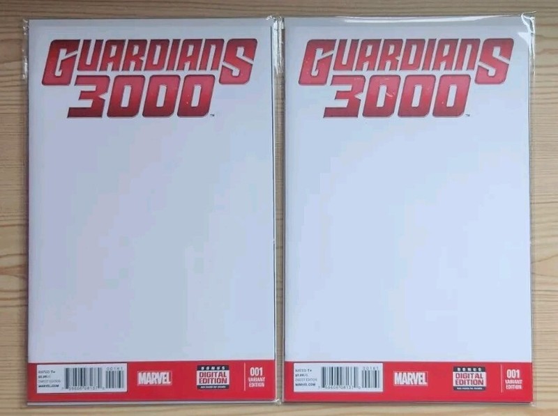 Guardians 3000 #1 - Blank Sketch Variant Cover Lot Of 2 - Marvel Comics- Galaxy