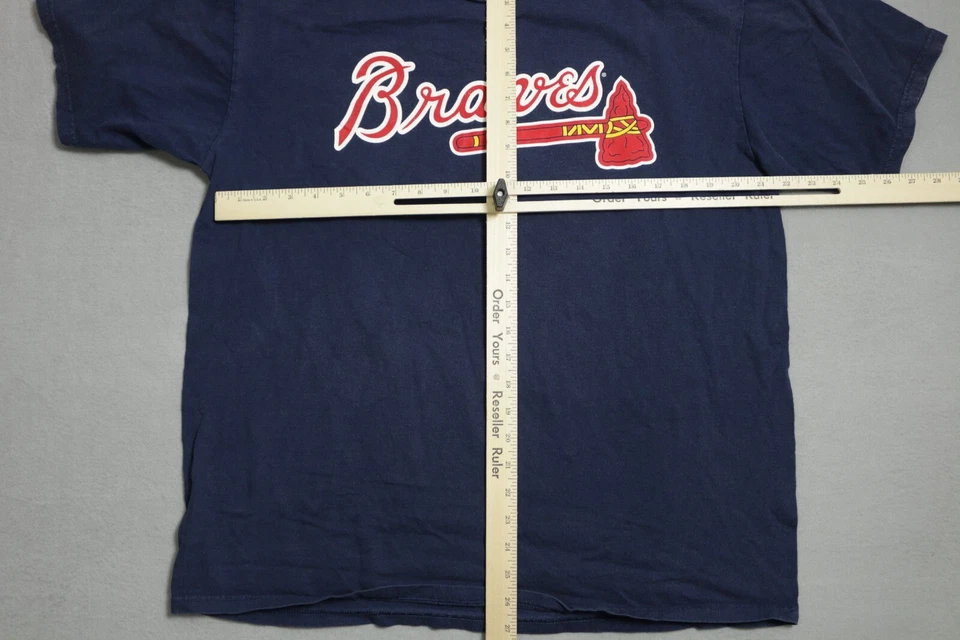Camisa de béisbol de los Atlanta Braves Jason Heyward para hombre grande azul MLB Foto 3 de 4