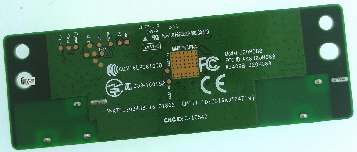 Sony XBR-65X800G Genuine Original OEM TV WiFi Module J20H088