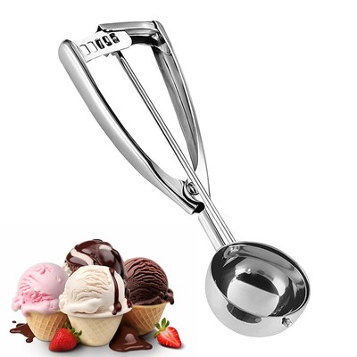 Eisschaufeln Easy Trigger große Größe 304 Edelstahl Keks Fleischbällchen UK