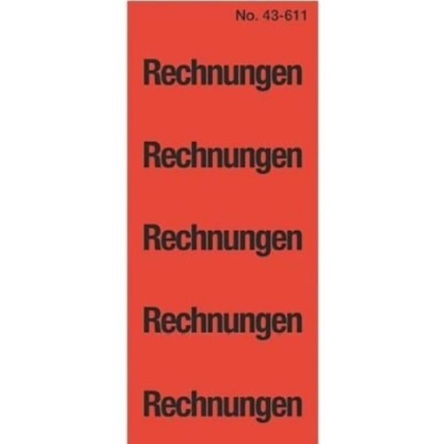 Avery 100x Inhaltsschilder Rechnungen Ordner-Etiketten Arrière Autocollant