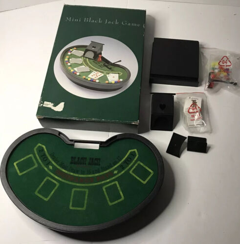 Mini Black Jack Table Game- Complete Set -Table Top Games - Afbeelding 1 van 3