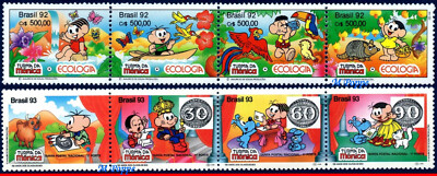 2373A+2415 BRAZIL 1992 1993 MONICA & FRIENDS, BY MAURICIO DE SOUZA