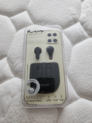 NEW Air Magnetic Airbuds | True Wireless Earbuds | Black Bluetooth 