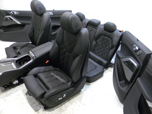 BMW G06 x6 Lederausstattung Sportsitze LCI Seats Sensafin Decor Quilted Black