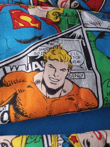5 PC DC COMICS SUPERMAN GREEN LANTURN Fabric COTTON CLOTH Camelot 18"X22" NEW - Picture 8 of 15
