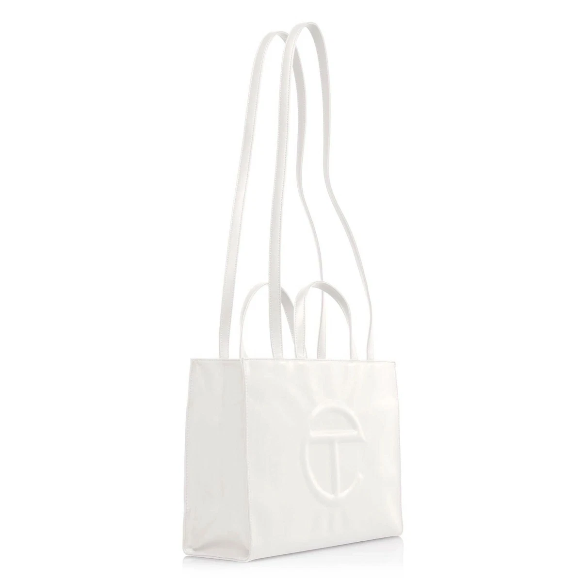 TELFAR Medium White Shopping Bag WT