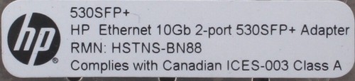 HP 530SFP+ DualPort 10 Gb SFP+ LAN-Adapter // Low Profile // 656244-001 - Bild 5 von 5