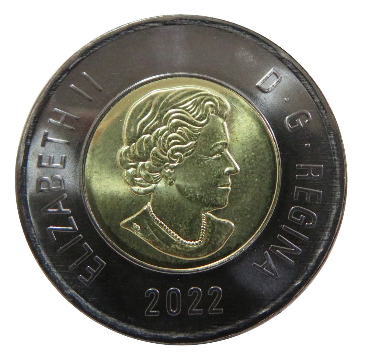 PCGS MS65 2022 カナダ $2 ブラックリング クイーン エリザベス Canada 2022 $2 Honouring Queen Elizabeth II ( Black Ring
