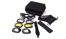 Sports Protective Goggles Glasses Eyewear Triple Extra Interchangeable Lens 