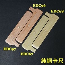 Mini Solid Brass Pocket Vernier Caliper Vintage EDC Measuring tool Ruler 80mm