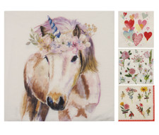 Serviettenset für Serviettentechnik und Decoupage Einhorn und Feen