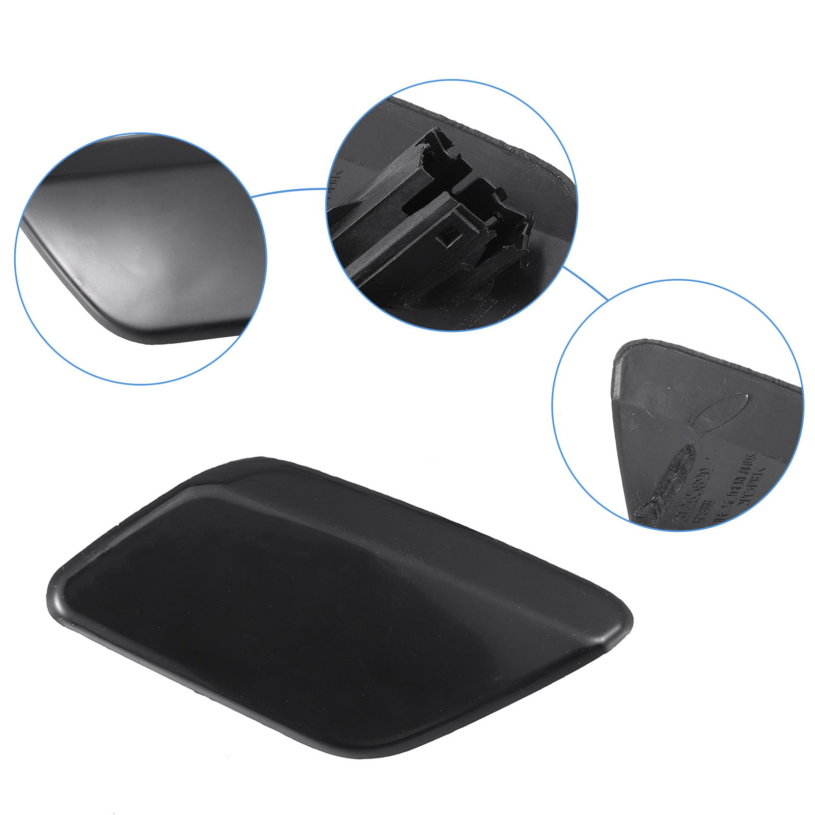 39793953 Pack of 2 For Volvo S60 Front Left Right Bumper Headlight Washer Cover ...