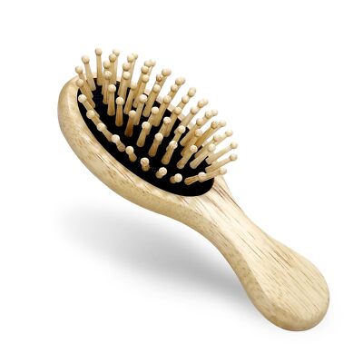 RAIN S SECRET Mini Hair Brushes for Women Men KidNatural Wooden Brush Wet/Dry...