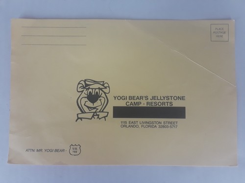 Vtg 1992 Yogi Bear Jellystone Park Camp Resort Paperwork Lumberton NC Tickets  - Picture 11 of 11