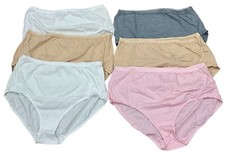 Women  s Hanes Just My Size Cotton Briefs Size 10 Assorted Multicolor Briefs New