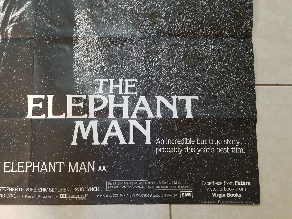 The Elephant Man original movie poster - 30 x 40 - David Lynch