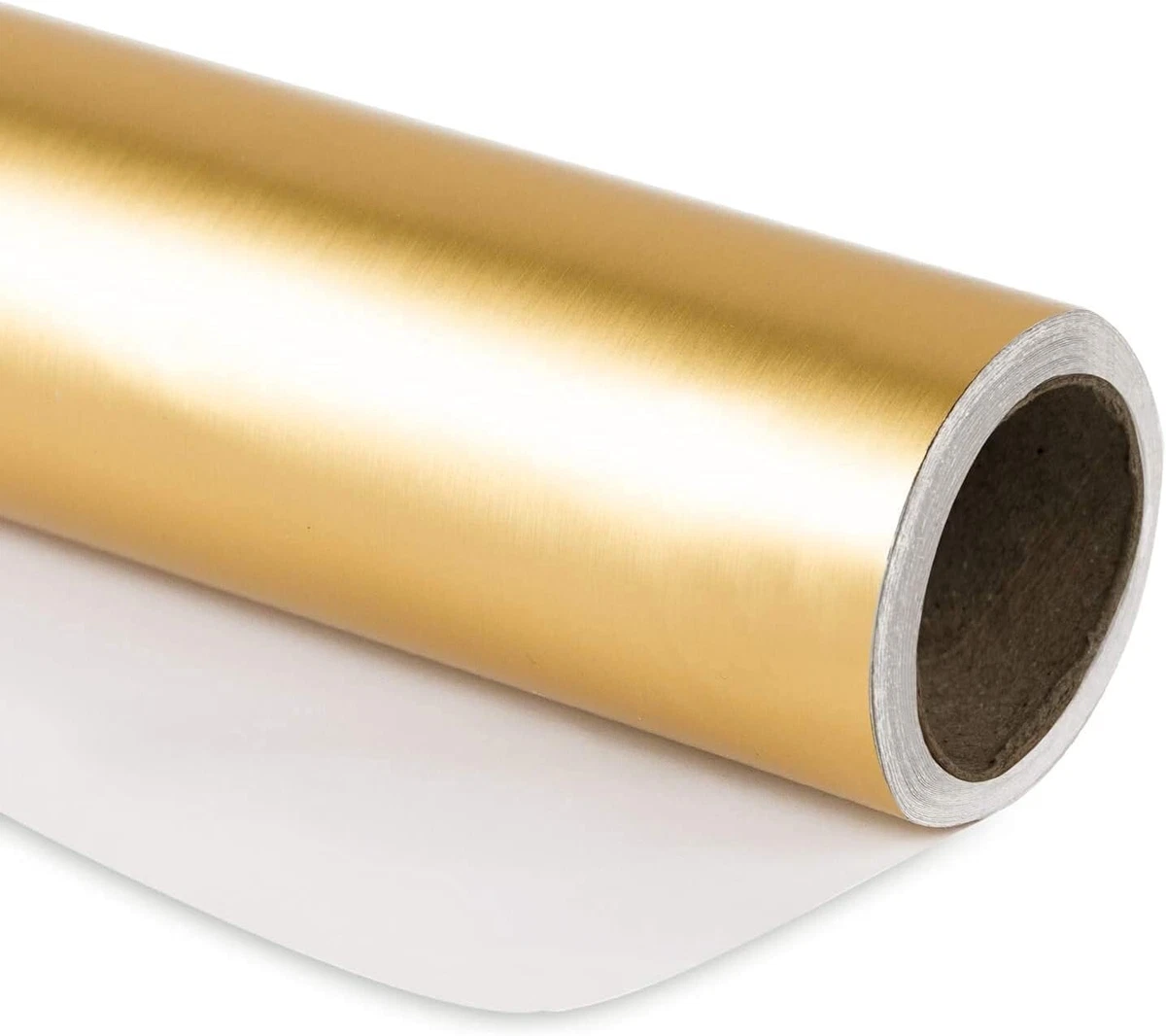 Golden Metallic Wrapping Paper - Solid Color Matte Paper Perfect for  Wedding,Bir