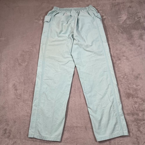 Vintage Ocean Pacific Pants Kids Size 11 Light Blue Green Pull On Stretchy Waist - Picture 12 of 15