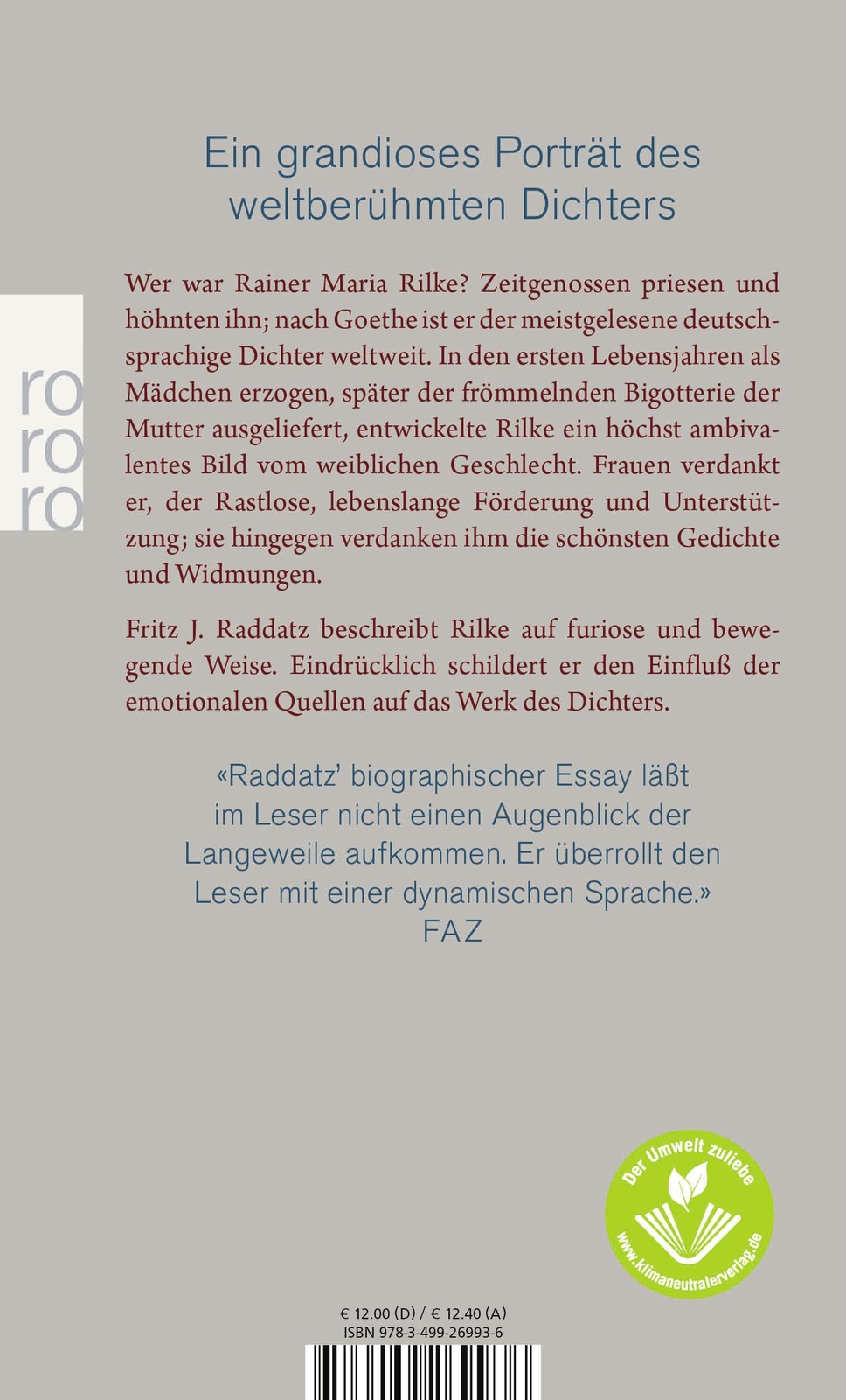 Thumbnail - Rainer Maria Rilke Fritz J. Raddatz