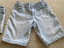 Gymboree Size 8 Blue Jean Denim Bermuda Shorts Adjustable Waist NICE 