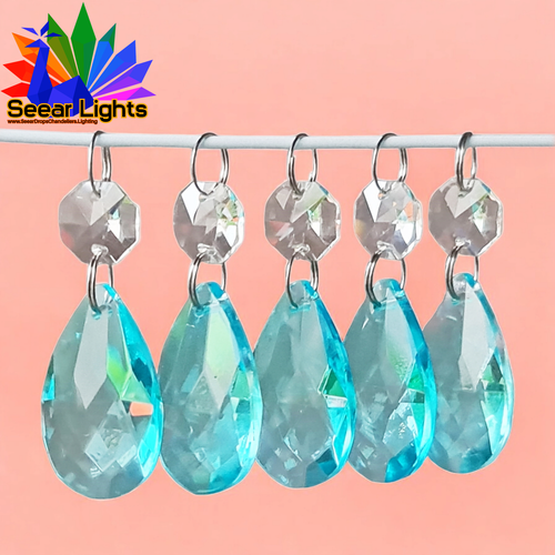 5 Crystals Sun Catchers Drops Glass Beads Chandelier Light Prisms Parts Vintage - Picture 226 of 306