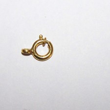 Federring, Verschluß, aus 585 er Gold, mit Stempelplatte, ca. 3,5 mm