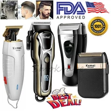 2025 KEMEI Professional Hair Clippers Electric Shaver Bald Beard Trimmer Razor