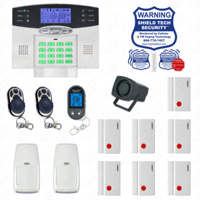 Wireless Home Security System 2-Way LCD Remote Burglar Alarm VOIP Phone Line GY
