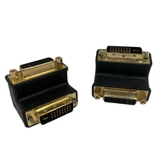 Kramer A136HDE DVI-I Male to Female Adapter 90 Degree LOT OF 2