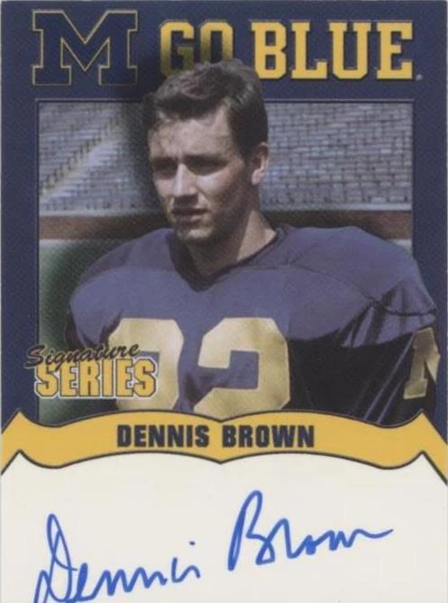 2002-07 TK Legacy Michigan Wolverines Dennis Brown #MGB47