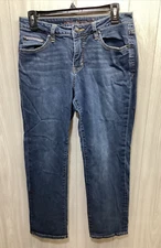JAG Women's (Size 8) Blue Denim Jeans Pockets Stretch Straight Leg (2I)
