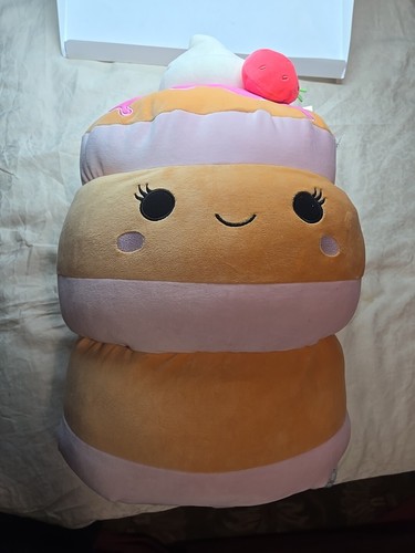 Squishmallows 16" Sawtelle the Strawberry Pancakes Plush Toy
