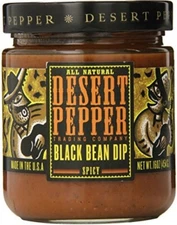 Desert Pepper Black Bean Dip - Spicy Hot- 16 oz
