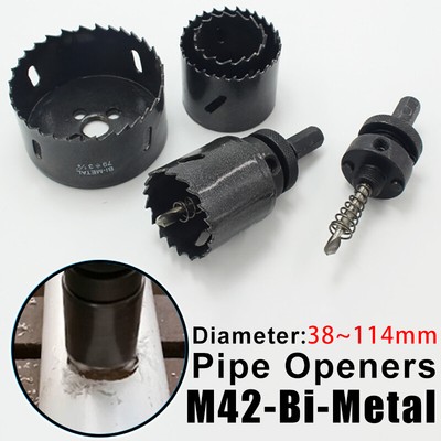 M42 Hole Saw HSS Cutter Drill Bit 38-114mm For Aluminum Iron Glass Wood