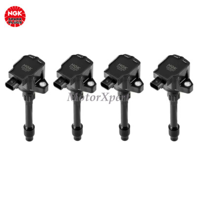 For Honda Accord Civic Acura 1.5L 2.0L 30520-59B-013 4 pcs OEM NGK Ignition Coil