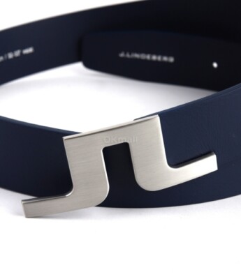 J.LINDEBERG Bridger Genuine Leather Mens Golf Belt Blue Italy