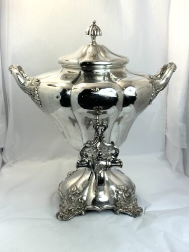 ANTIQUE IMPERIAL RUSSIAN SILVER PLATED SAMOVAR C.1830