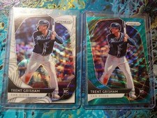 2020 Prizm 2x Trent Grisham Rc Lot Teal Wave, + White wave