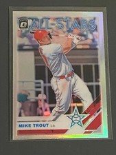 ⚾ 2019 Panini Donruss Optic Baseball Holo Base Card #100 Mike TROUT ⚾