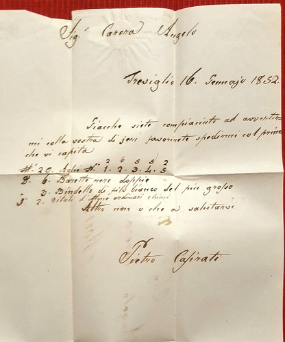 C1639-LOMBARDO VENETO, 15 CENT. ( Sass. 5 II TYPE), FROM TREVIGLIO TO MONZA, 1852 - Picture 2 of 2