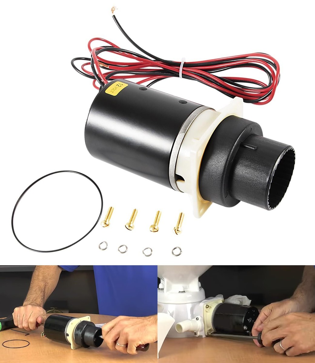 For Jabsco 37045, 37245 37072-0092 Marine Electric Toilet Pump