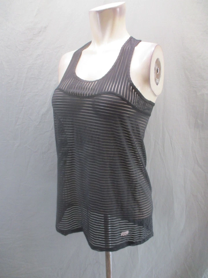 Top deportivo transparente MARIKA TEK DRY-WIK talla M para mujer negro ligero espalda deportiva 924 Foto 3 de 4