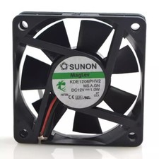 SUNON KDE1206PHV2 6015 DC12V 1.0W 6CM 2-Wire Silent Cooling Fan