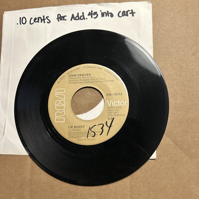 John Denver I'm Sorry/Calypso Dedicated To Captain Jacques Yves COUSTeau 45