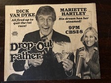 Drop Out Father, Dick Van Dyke, Mariette Hartley, Vintage TV Guide Ad